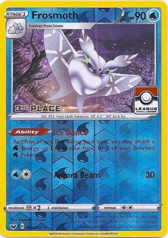Frosmoth - 064/202 (League Challenge) [3rd Place] - 064/202 - Promo