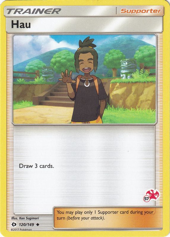 Hau - 120/149 (#57 Charizard Stamped) - 120/149 - Promo