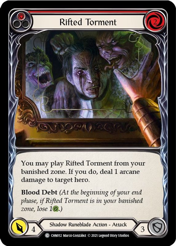 Rifted Torment (Red) - CHN012 - Common