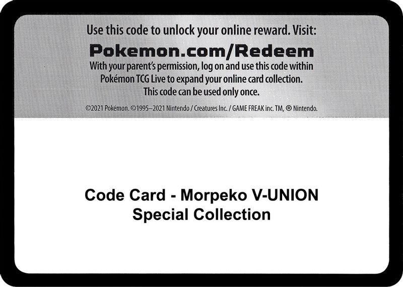 Code Card - Morpeko V-UNION Special Collection - Code Card