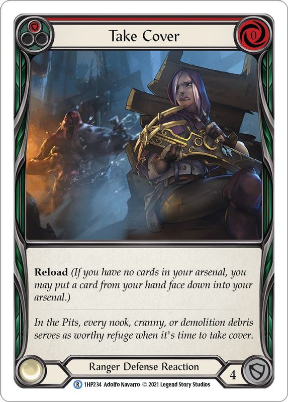 Take Cover (Red) - 1HP234 - Rare