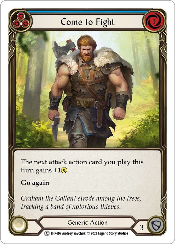 Come to Fight (Blue) - 1HP416 - Common