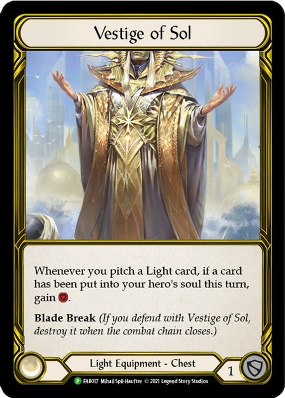 Vestige of Sol (Golden) - FAB017 - Promo