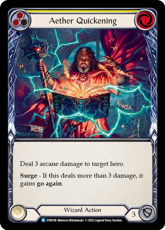 Aether Quickening (Yellow) - DYN198 - Rare