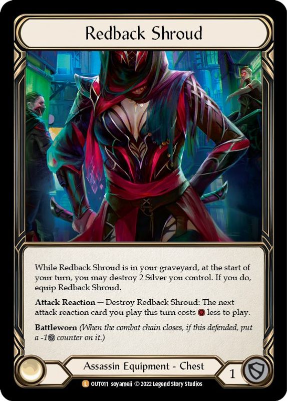 Redback Shroud - OUT011 - Legendary