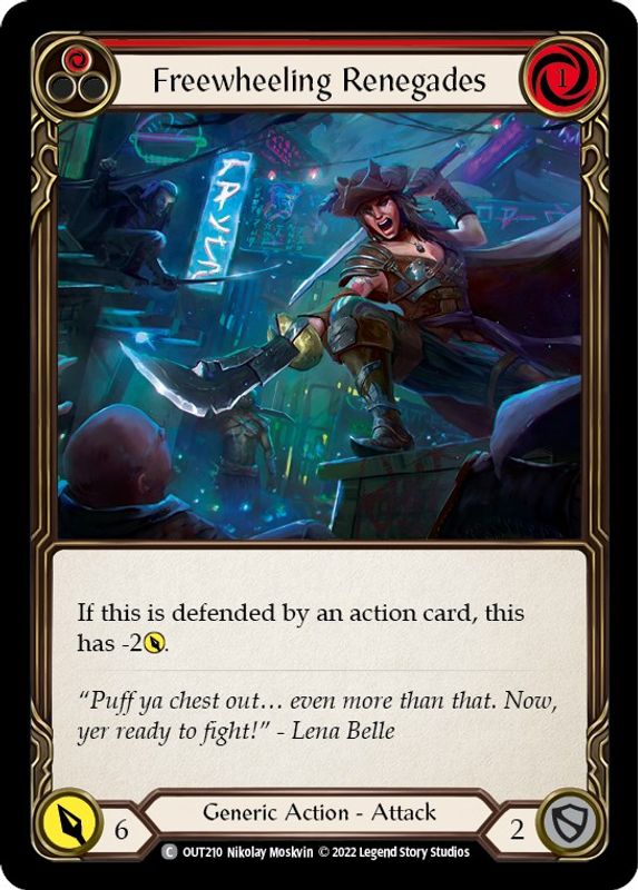 Freewheeling Renegades (Red) - OUT210 - Common