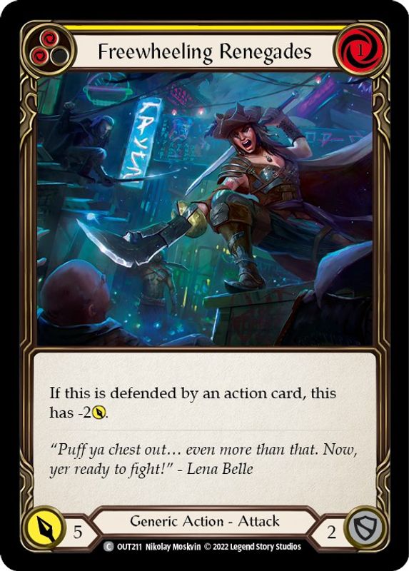 Freewheeling Renegades (Yellow) - OUT211 - Common