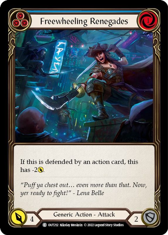 Freewheeling Renegades (Blue) - OUT212 - Common