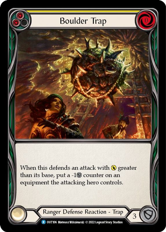 Boulder Trap (Yellow) - OUT106 - Rare