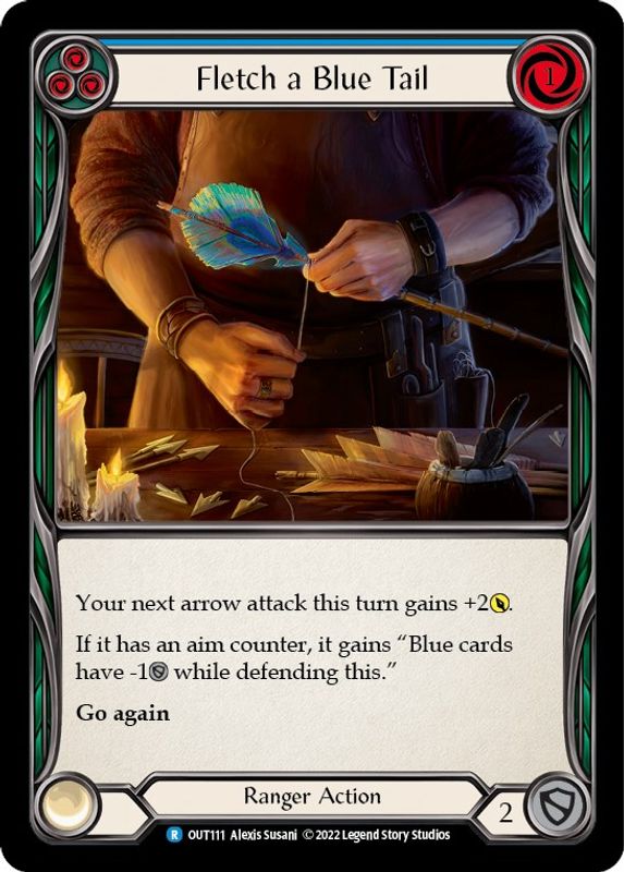 Fletch a Blue Tail (Blue) - OUT111 - Rare