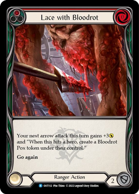 Lace with Bloodrot (Red) - OUT112 - Rare