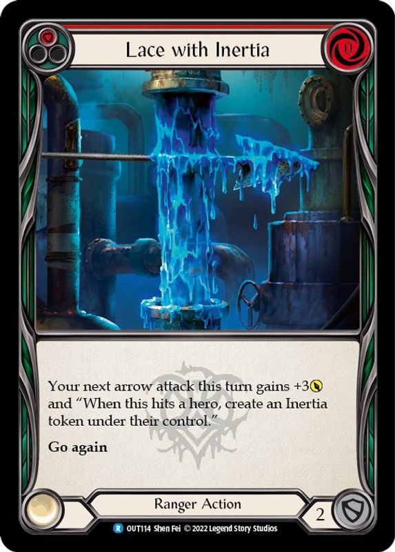 Lace with Inertia (Red) - OUT114 - Rare