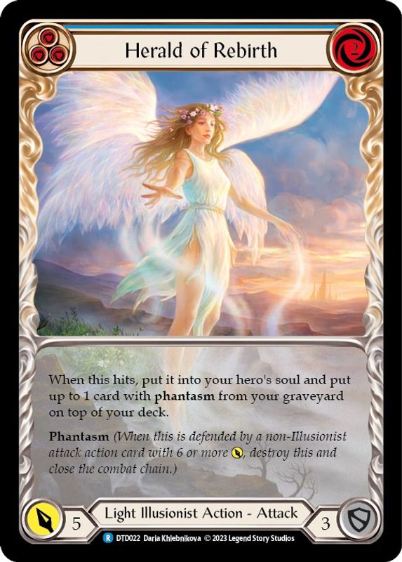 Herald of Rebirth (Blue) - DTD022 - Rare