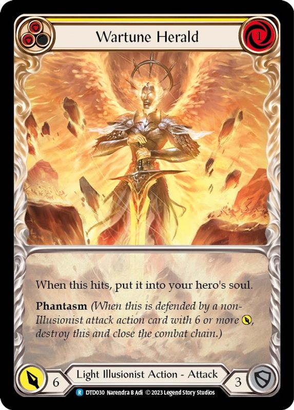 Wartune Herald (Yellow) - DTD030 - Rare