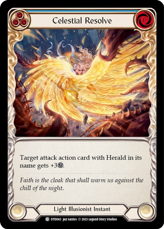 Celestial Resolve (Blue) - DTD043 - Common
