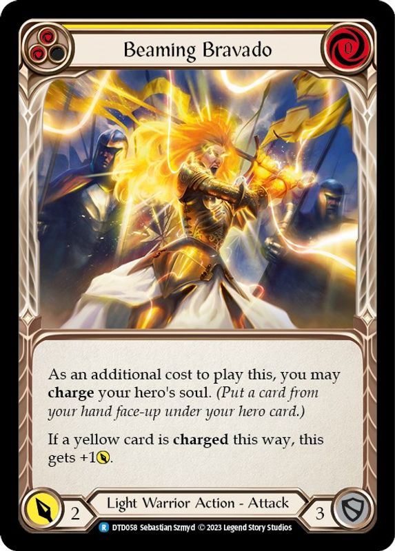Beaming Bravado (Yellow) - DTD058 - Rare