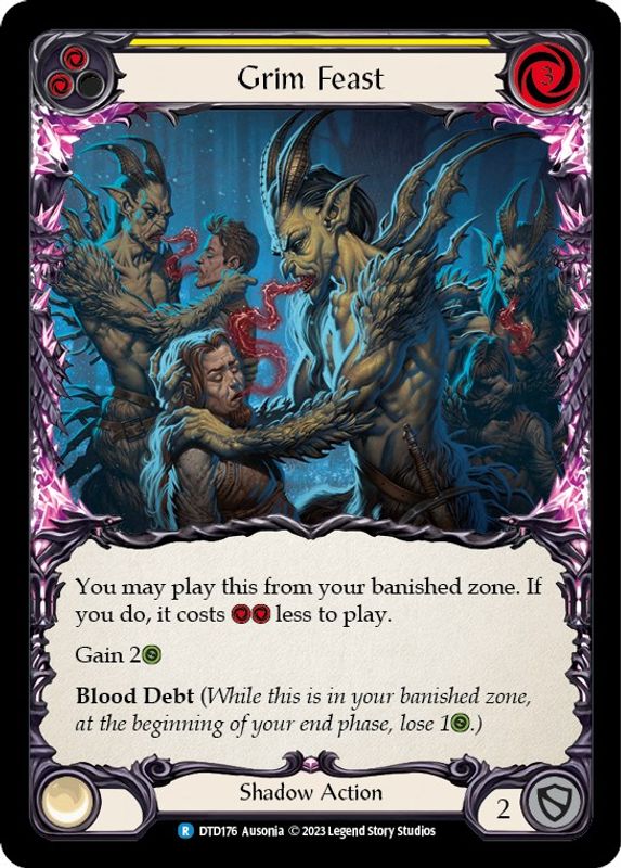Grim Feast (Yellow) - DTD176 - Rare