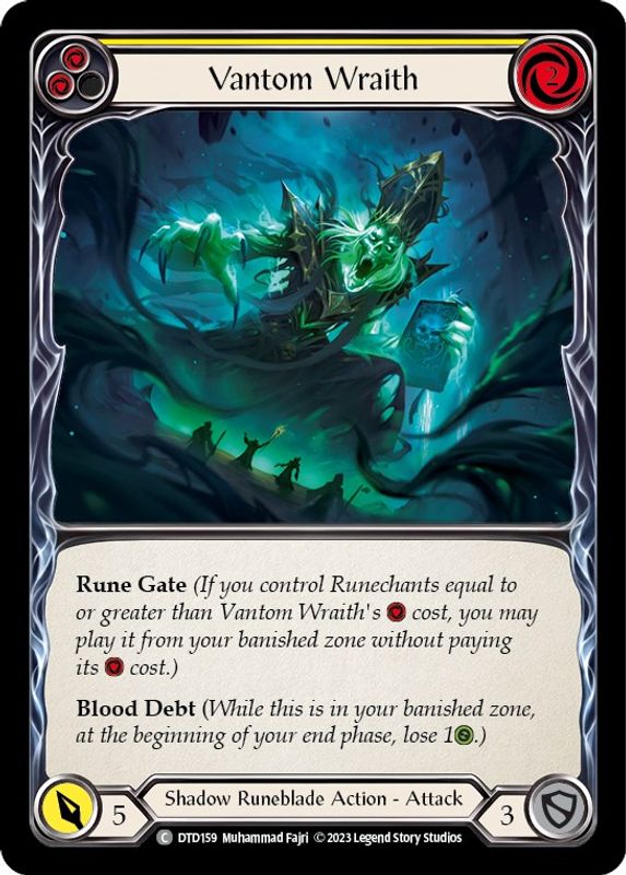 Vantom Wraith (Yellow) - DTD159 - Common