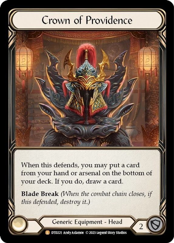 Crown of Providence - DTD221 - Legendary