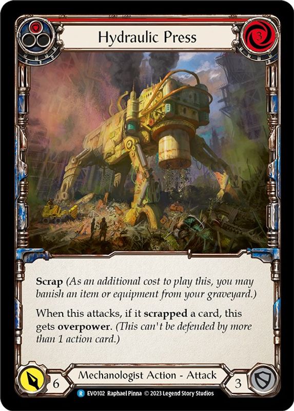 Hydraulic Press (Red) - EVO102 - Rare