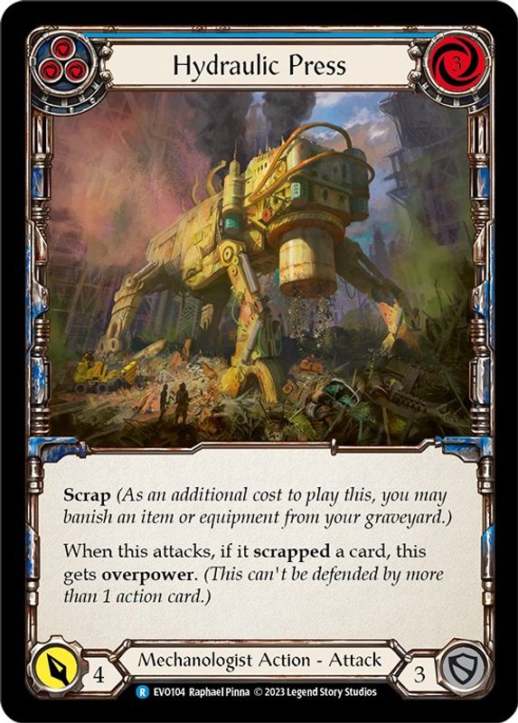 Hydraulic Press (Blue) - EVO104 - Rare