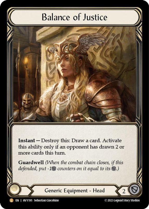 Balance of Justice - HVY195 - Legendary