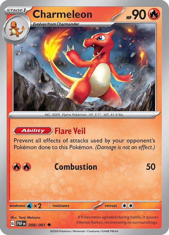 Charmeleon - 008/091 - 008/091 - Uncommon