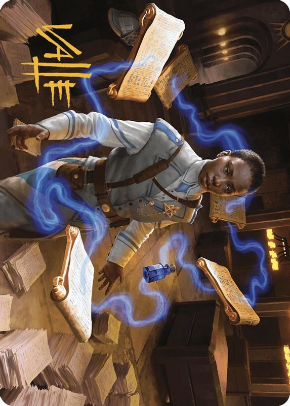 Case File Auditor Art Card (Gold-Stamped Signature) - 3 - Special