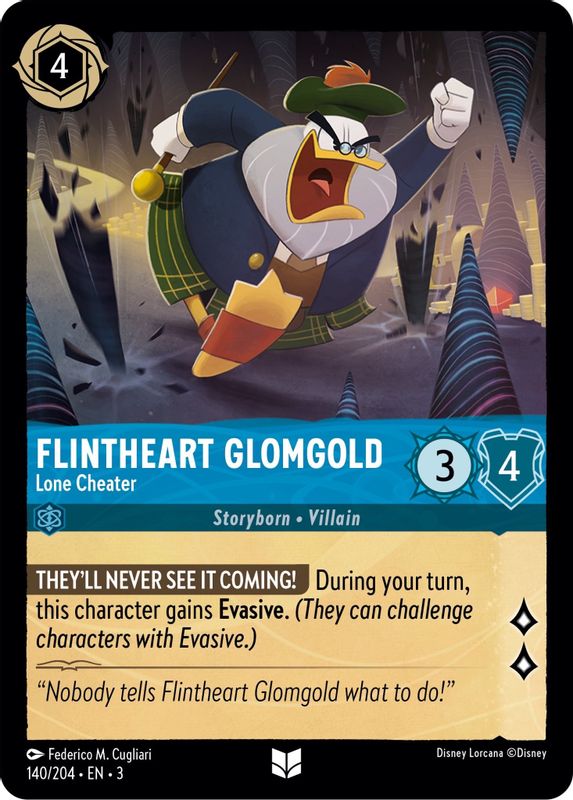 Flintheart Glomgold - Lone Cheater - 140/204 - Uncommon