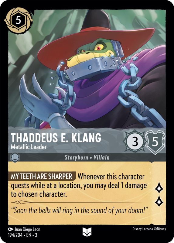 Thaddeus E. Klang - Metallic Leader - 194/204 - Uncommon
