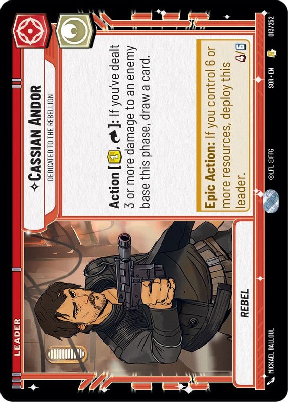 Cassian Andor - Dedicated to the Rebellion - 013/252 - Rare