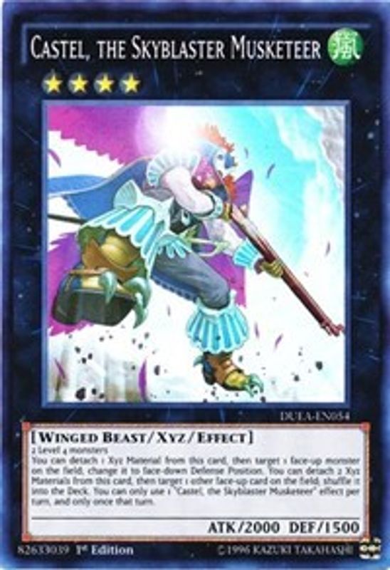 Castel, the Skyblaster Musketeer - DUEA-EN054 - Super Rare